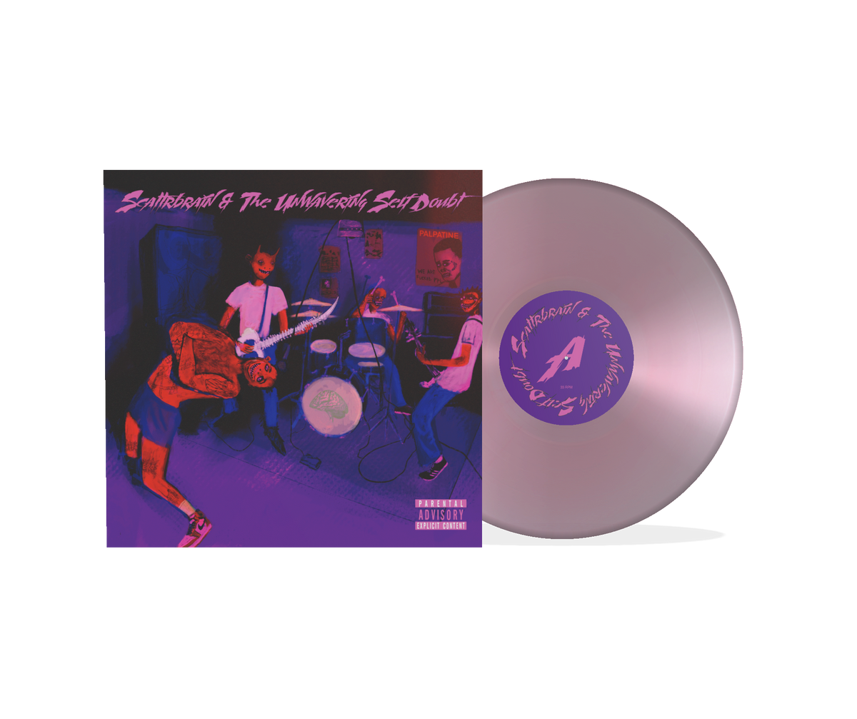 Scattrbrain + The Unwavering Self Doubt - 12in Exclusive Clear Pink 180gram Vinyl