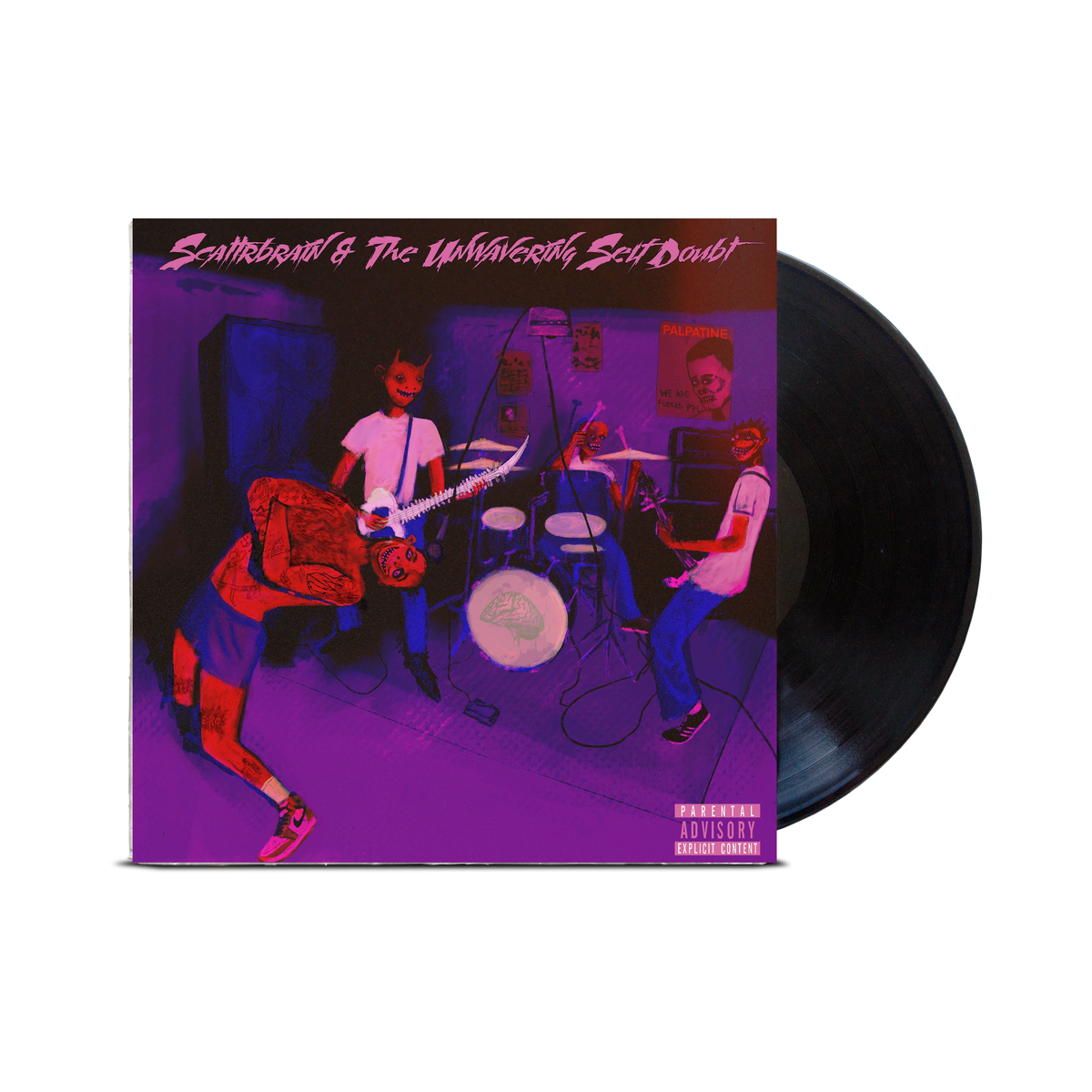Scattrbrain + The Unwavering Self Doubt - 12in Black Vinyl